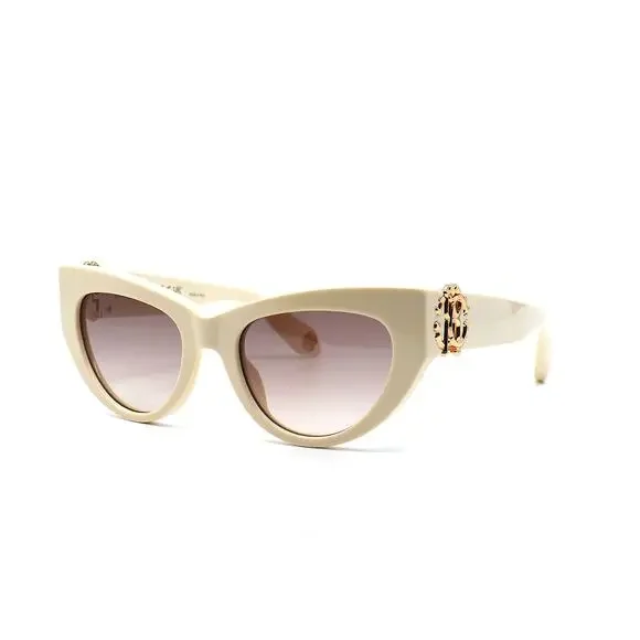 ROBERTO CAVALLI SRC017M IVORY PURPLE GRADIENT AUTHENTIC SUNGLASSES - Picture 4 of 16